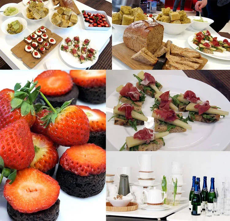 Det var herlig mat og drikke da PR-byrået House of Communication presenterte vår-nyhetene i dag. Her kan dere la dere inspirere av de flotte produktene som er i salg i butikkene utover våren. Flott mat fortjener å bli servert på flott servise:-)