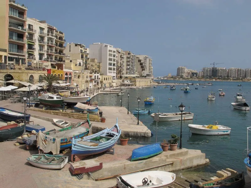 Spinola Bay, Malta.