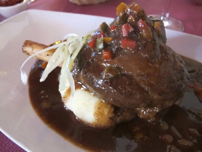 Lammeskank med potetmos.