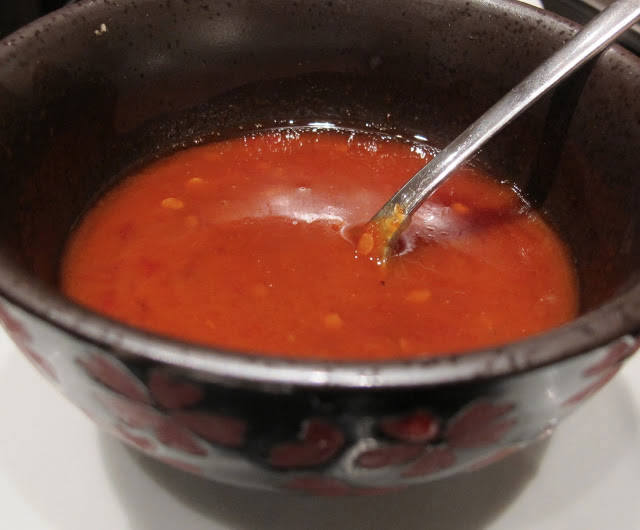 Slik ser glacen ut når den er ferdigblandet.