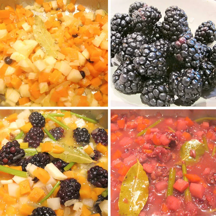 Step-by-step til en herlig bjørnebærsaus