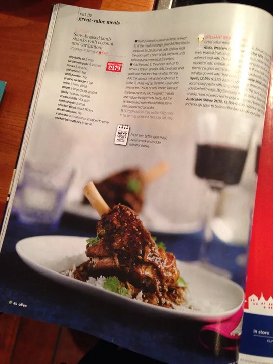 Oppskriften vi nesten fulgte fra bladet Olive