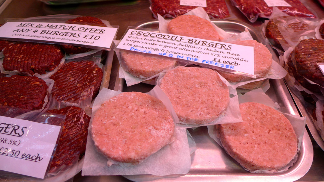 Hva med en krokodilleburger?