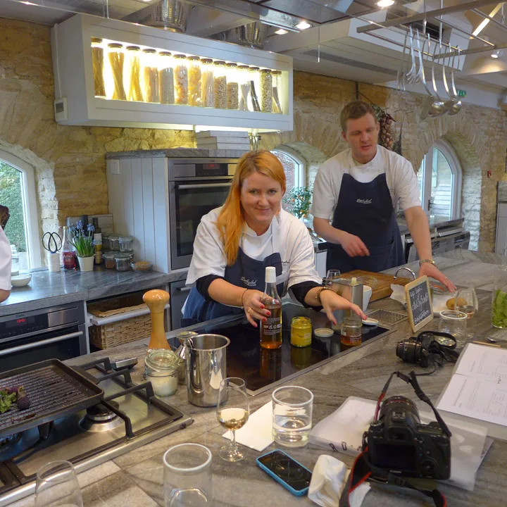 Jeg og kokken Steve ved Daylesford Farm