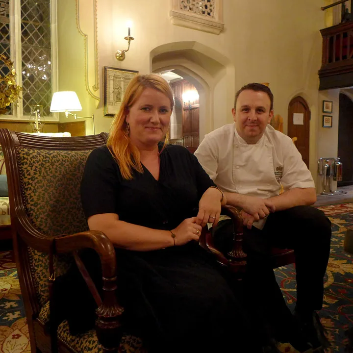 Jeg og kjøkkensjef David Kelham.