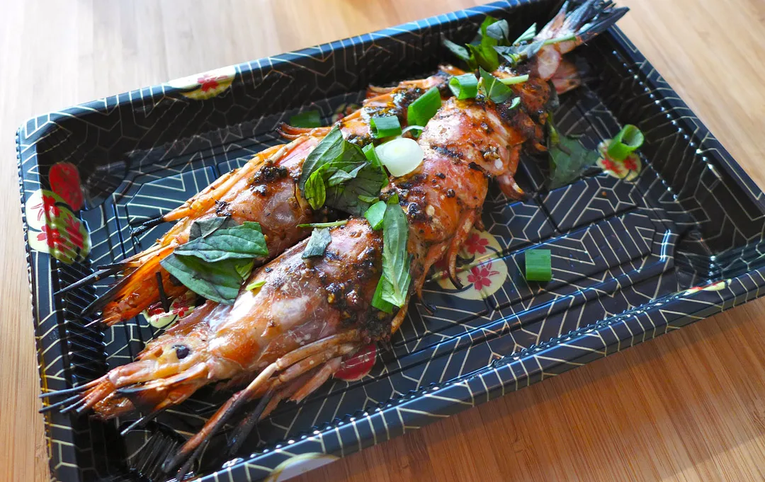 Grillet sjøkreps i peppersaus. Fabelaktig!