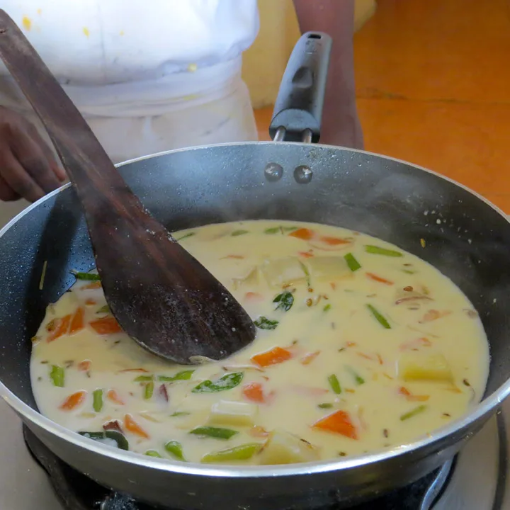 Ferdig grønnsaksrett.