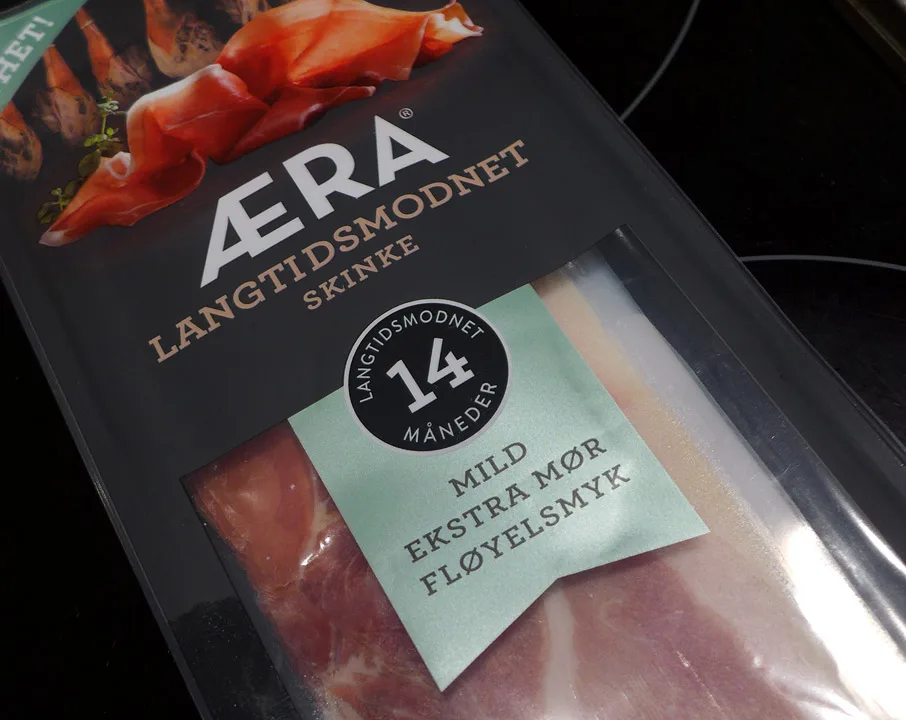 Æra spekeskinke. Norskprodusert langtidsmodnet skinke fra Tynset.