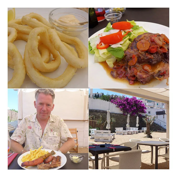 Helt ny restaurant i Cadaques. Ses Hortes – grillsted med store kjøttstykker, svinekjaker, hjemmelagde calamares osv. Veldig billig og veldig bra.