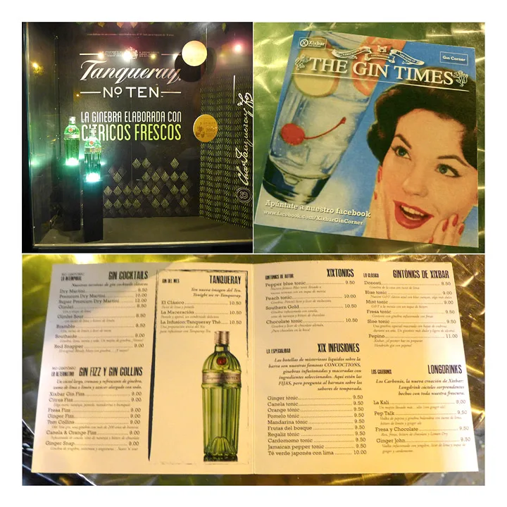 XIXbar i Barcelona. De har også egen ginbutikk.