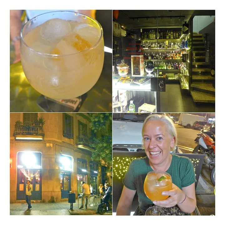 Gin med jordbær. Kamilla er meget fornøyd over utvalget på XIXbar.