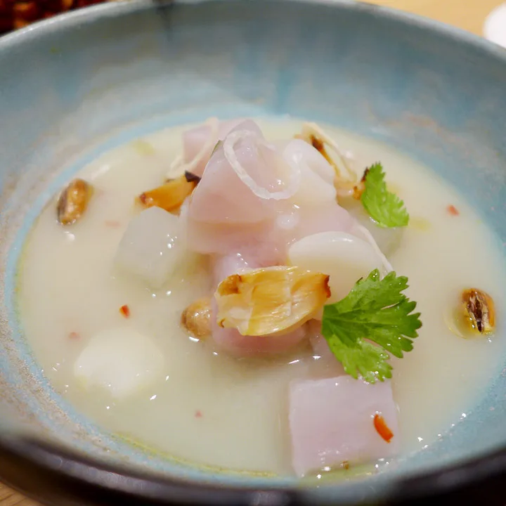 Ceviche of “guanábana” fruit. Nydelig.