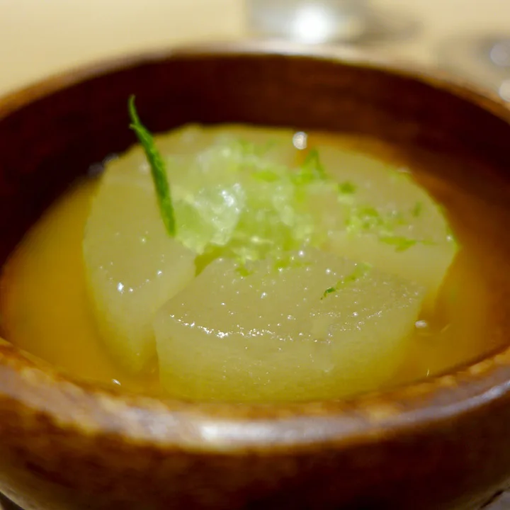 Sweet ceviche of pear fruit. Eriks store favoritt!