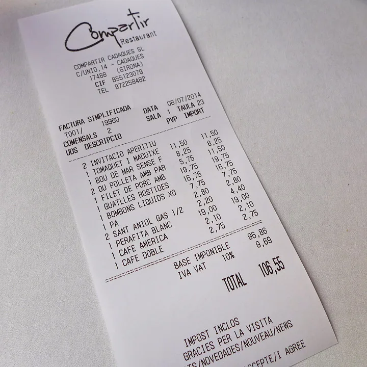 Og dette ble jo ikke dyrt. Hadde en flaske vin også:)