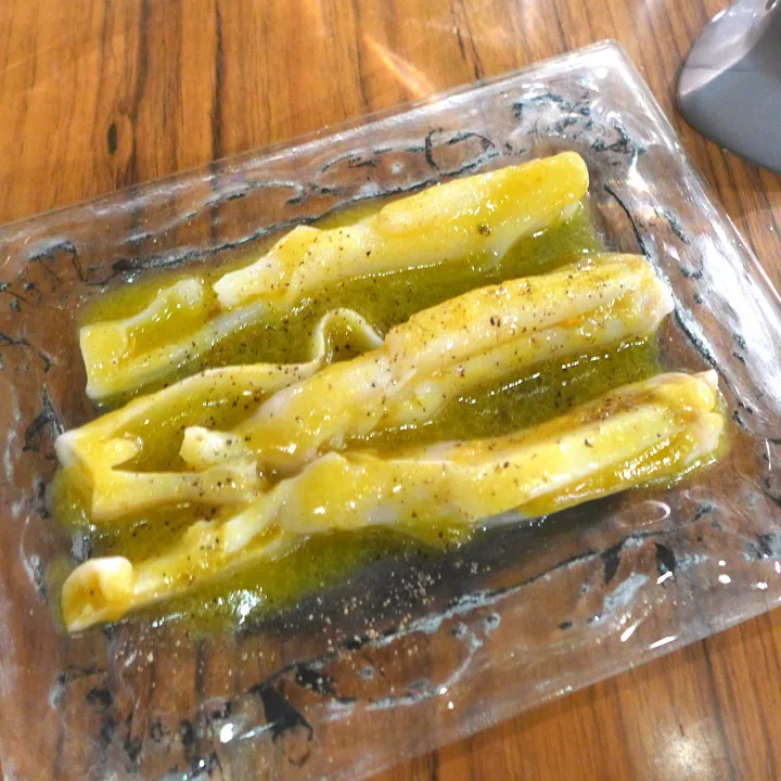 Knivskjell med safransaus