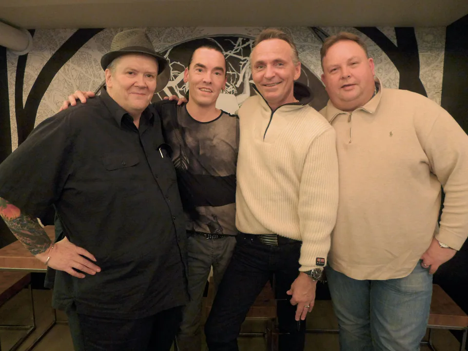 4 av 7 av medlemmene på grillaget "The Norwegian National Barbecue Team". Craig etablerte laget i 2007. Fra venstre: Craig Whitson, Nicolai Lundsgaard (som var førstemann ut i Burger Bars signaturburger-runde), Johnny Krosby (vinner av Norges grillmester på TV 2, der jeg også var med) og Bjørn Tore Teigen.