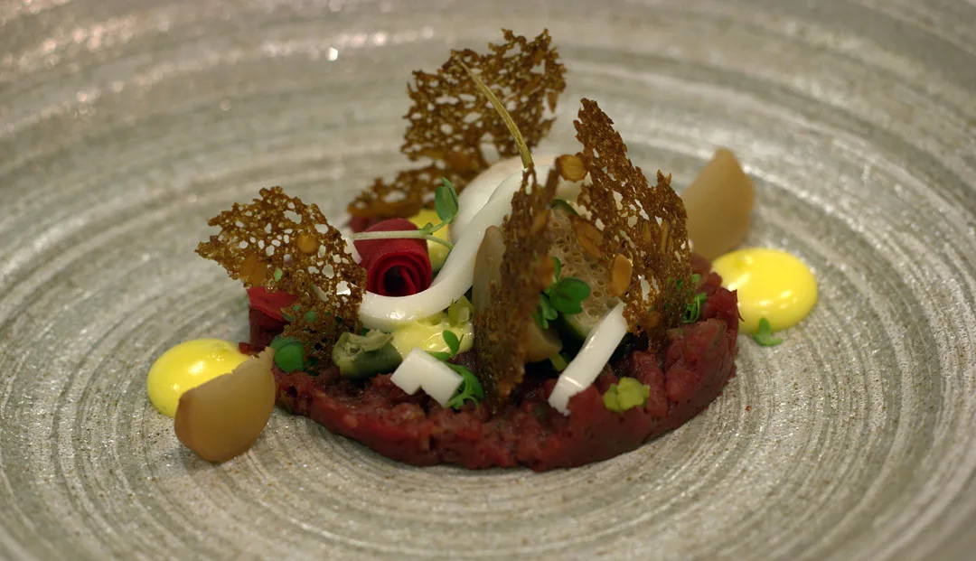 Elgtartar slik de serverer den på Grefsenkollen.