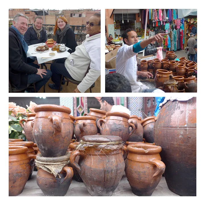 I slike krukker kokes lammekjøttet.