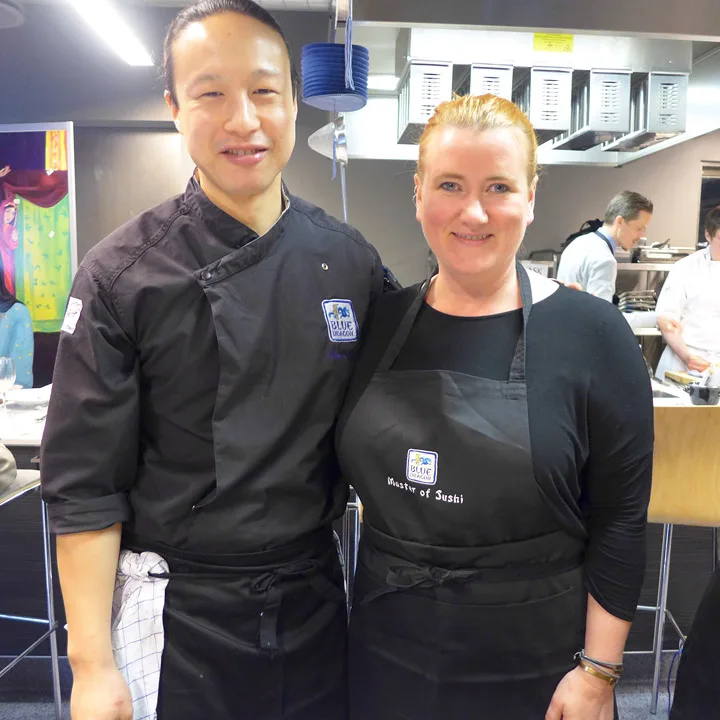 Chef Wilson Chung og meg.