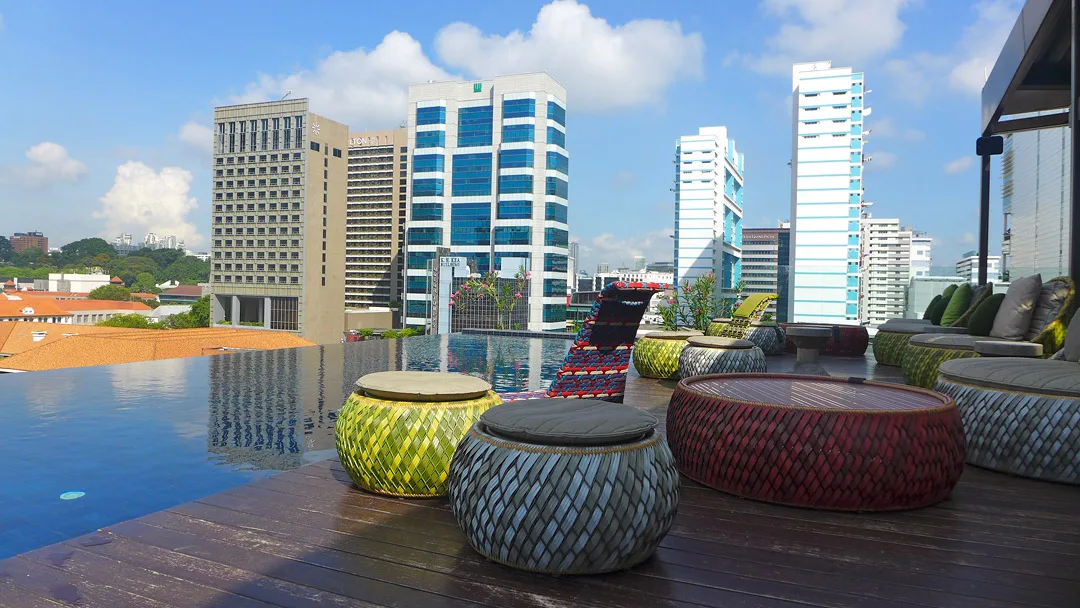 Taket på Naumi Hotel. 