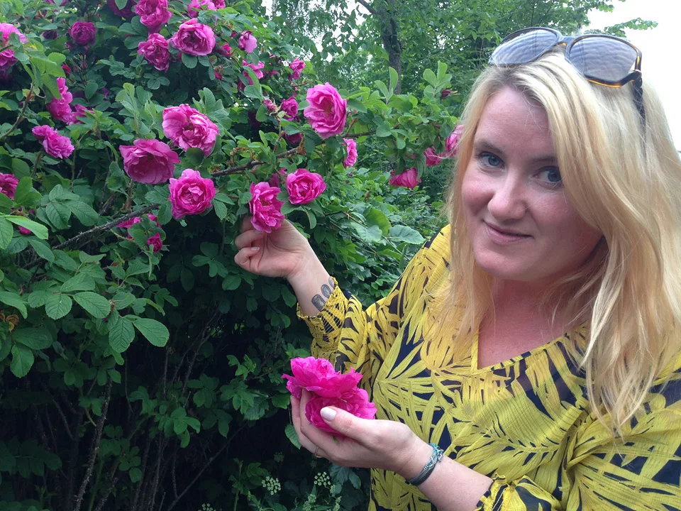 Jeg er på roseslang på Ullern i Oslo.