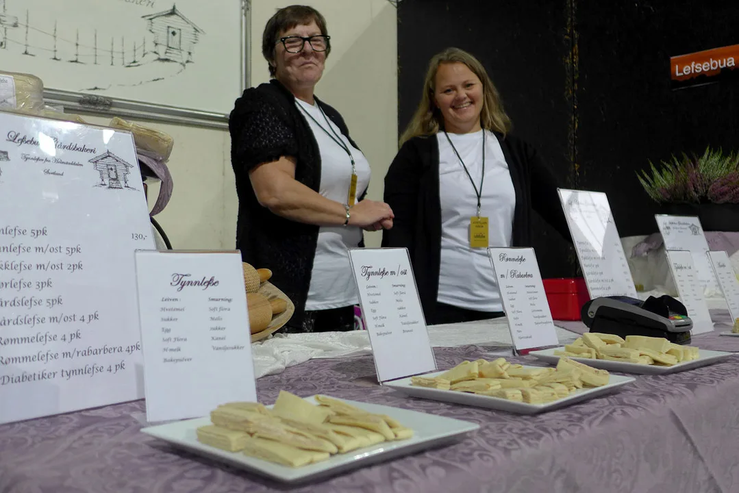 Lefsebonanza på matfestivalen i Lofoten.