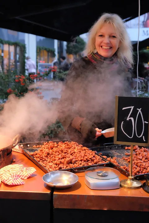 Selgere på Strøget i København.