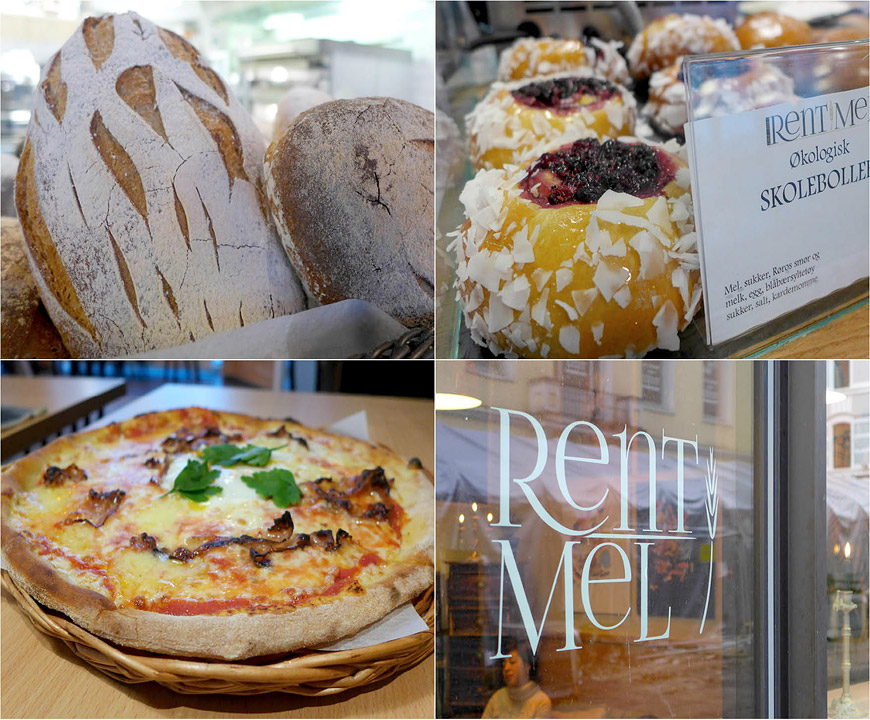 Her er Ren Mel sin pizza med pancetta, grotteost og egg. Helt nydelig.