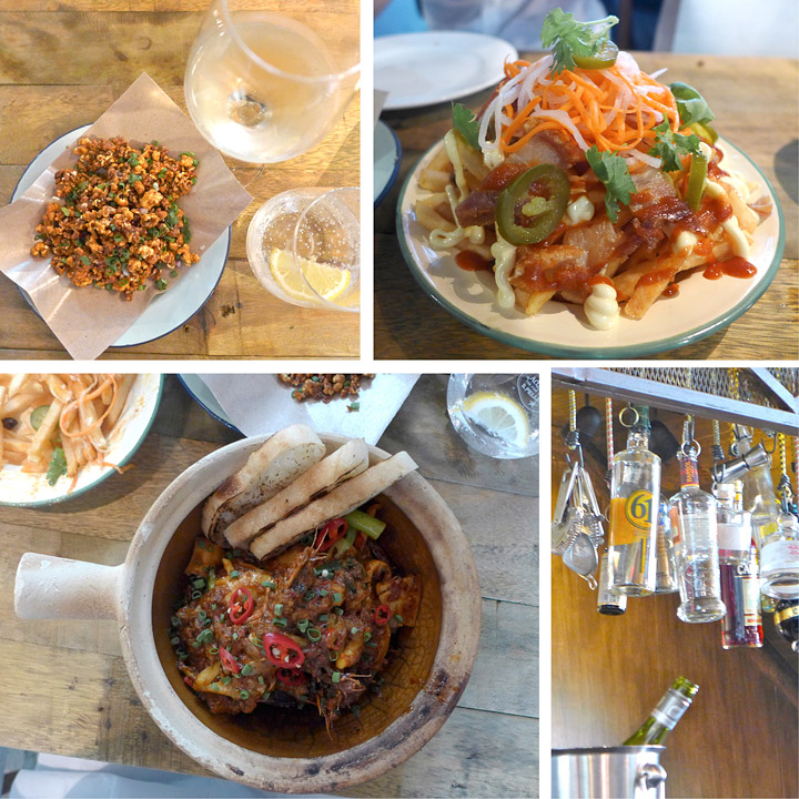 Applaus for byens beste restaurantnavn: The Prawn Star er en nykommer på Duxton Hill og serverer sjømat først og fremst. Vi bestilte popcorn i karamell og Sriracha, pommes frites med asiatisk brava-saus, kjempereker med deilige smaker. En skikkelig god restaurant.