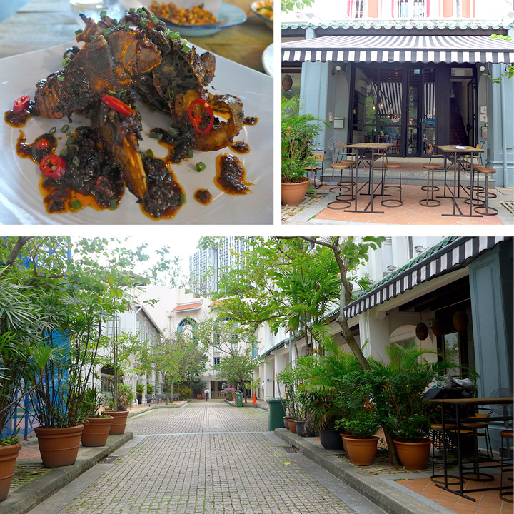 Black Pepper Bay Bugs. Sjøkreps-aktig skalldyr med fyrrige smaker. Pent i Duxton Hill.