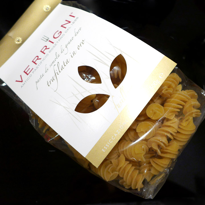 Herlig pasta som jeg fikk tak i hos den nye delikatesseforretningen på Frogner, Andrea Bono.