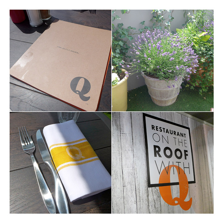 On the roof with Q. Selfridges, pop-up-restaurant, sommeren 2014
