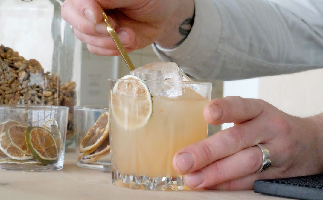 Med et par dråper Aperol.