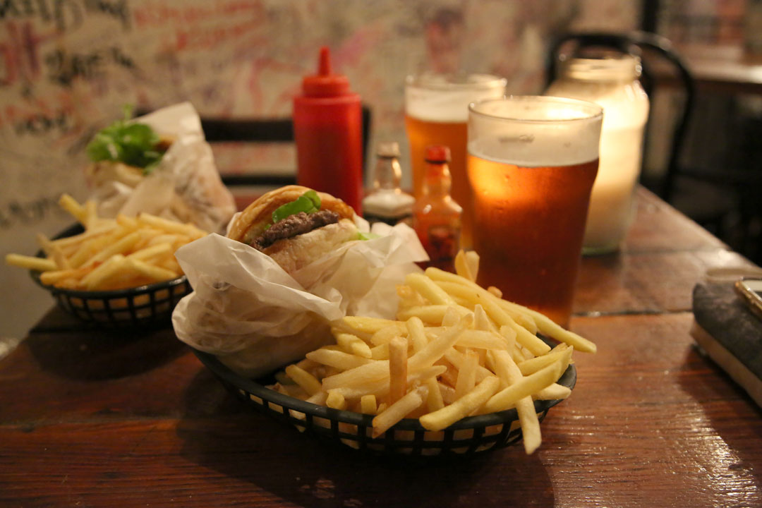 Burger på Mary's. Foto: Helle Øder Valebrokk