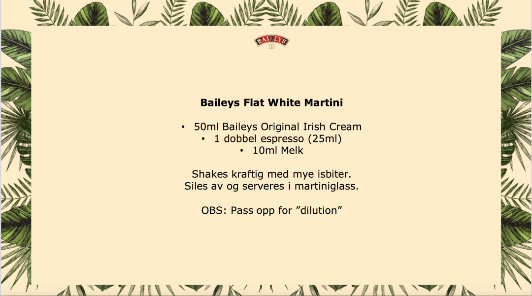 Baileys Flat White Martini