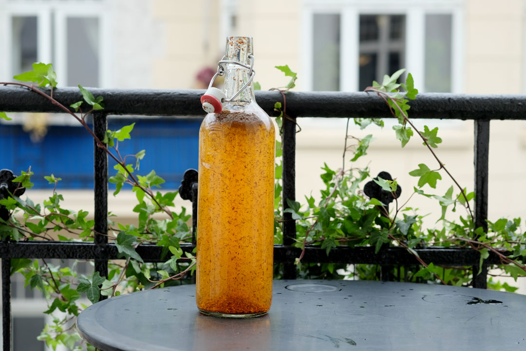 Site klar til å settes i kjøleskapet noen timer.