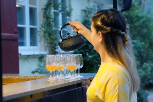 Pause og benstrekk. Tid for varm eplegløgg.