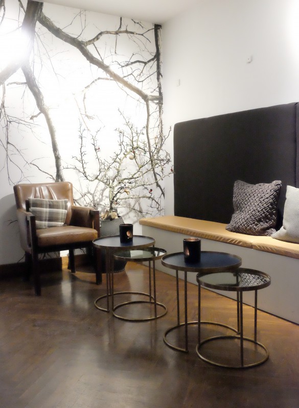 Stilig interiør på Norsminde Kro.