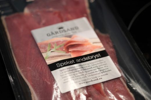 Speke andebryst fra Gårdsand. 