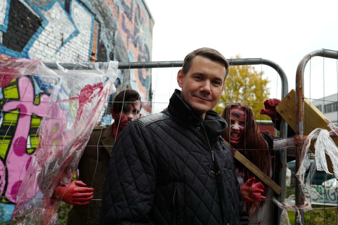 Anders Borge, Deputy Country Manager for Fox International Channels var svært fornøyd med arrangementet i anledning lasering av 7. sesong av The Walking Dead. 