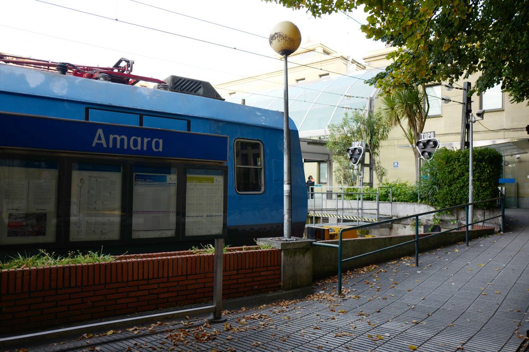 Togstasjonen Amara i San Sebastian.
