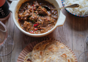 Beef Rendang og en enkel roti