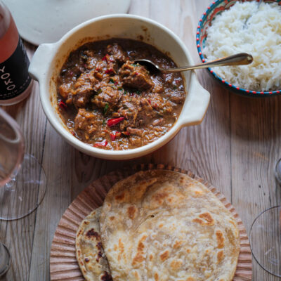 Beef Rendang og en enkel roti